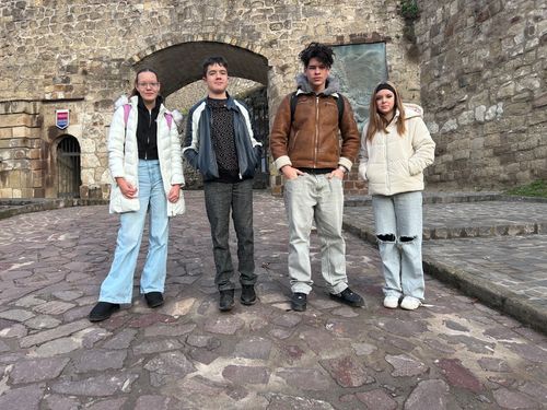 Hámoris diákok az Egri várban